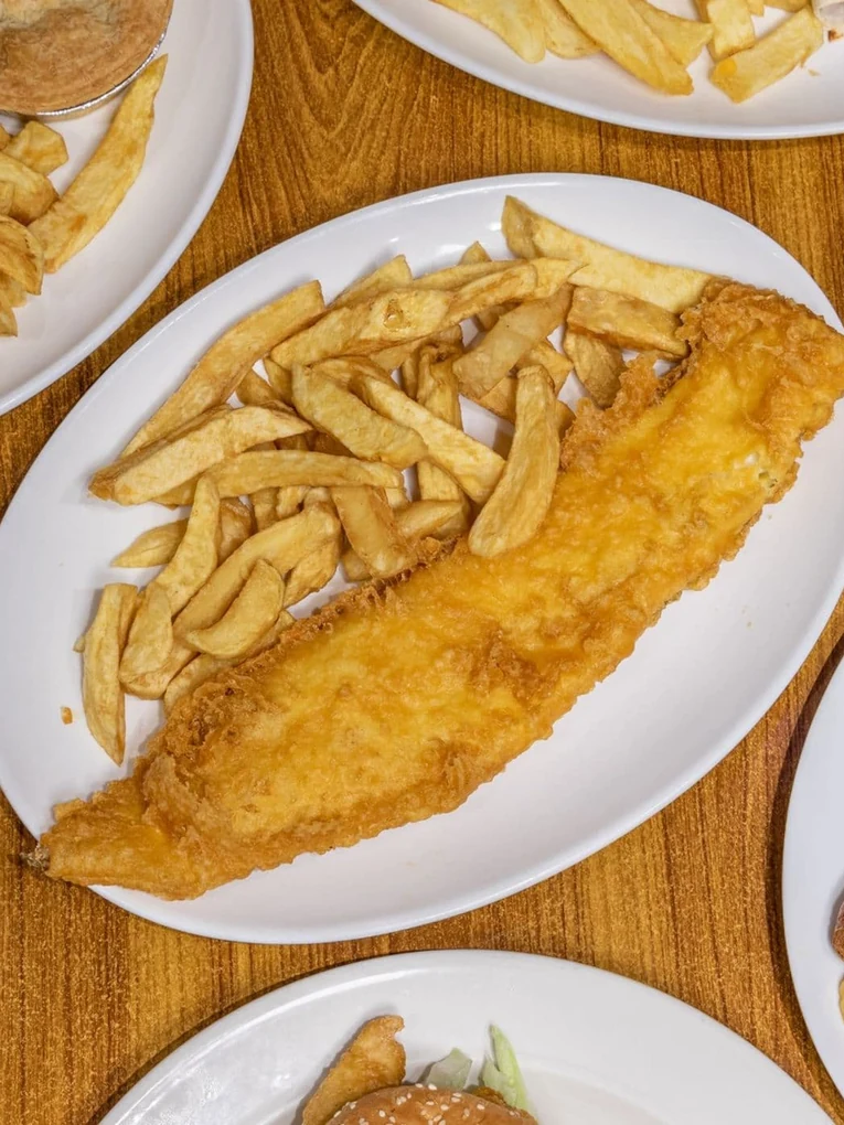 Jackson Heights Fish And Chips seafood and fried chicken restaurant on Pembina Highway in Winnipeg